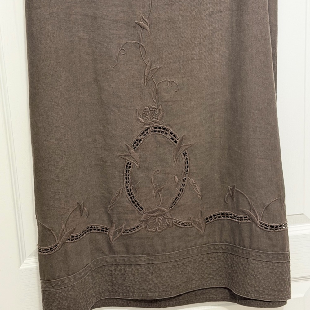 CAbi Dark Brown Maxi Skirt, sz14